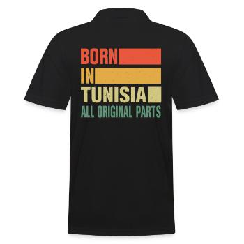Né en Tunisie - Polo Homme - noir - Dos - Kai (181cm)