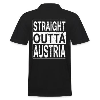 Autriche Straight outta Autriche - Polo Homme - noir - Dos - Kai (181cm)