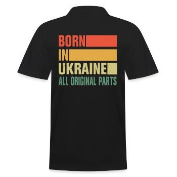 Né en Ukraine - Polo Homme - noir - Dos - Kai (181cm)