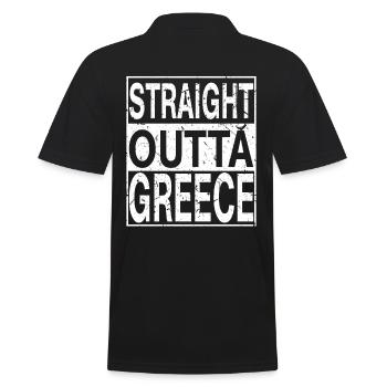 Grèce Tout droit sorti de Grèce - Polo Homme - noir - Dos - Kai (181cm)