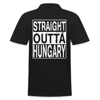 Hongrie Tout droit sorti de Hongrie - Polo Homme - noir - Dos - Kai (181cm)