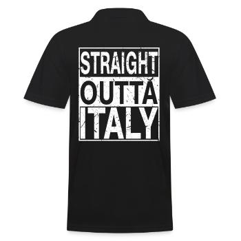 Italie Tout droit sorti Italie - Polo Homme - noir - Dos - Kai (181cm)