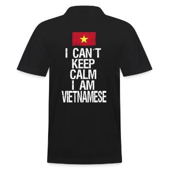 I can not Keep Calm I am Vietnamese - Männer Poloshirt - Schwarz - Hinten - Kai (181cm)