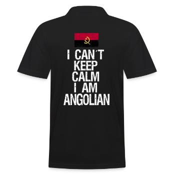 I can not Keep Calm I am Angolier - Männer Poloshirt - Schwarz - Hinten - Kai (181cm)