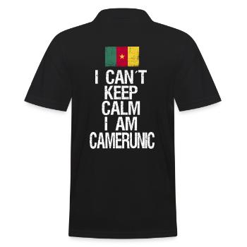 Je n’arrive pas à garder mon calme Je suis camerounais - Polo Homme - noir - Dos - Kai (181cm)