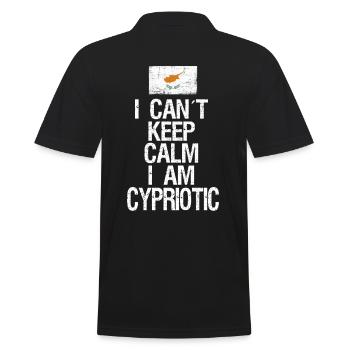 I can not Keep Calm I am Zyprer - Männer Poloshirt - Schwarz - Hinten - Kai (181cm)