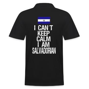 Je ne peux pas garder mon calme Je suis salvadorien - Polo Homme - noir - Dos - Kai (181cm)