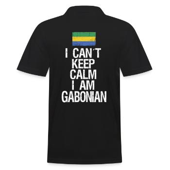 Je n’arrive pas à garder mon calme Je suis Gabonais - Polo Homme - noir - Dos - Kai (181cm)