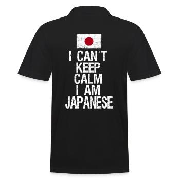 I can not Keep Calm I am Japanese - Men's Polo Shirt - black - Back - Kai (181cm)