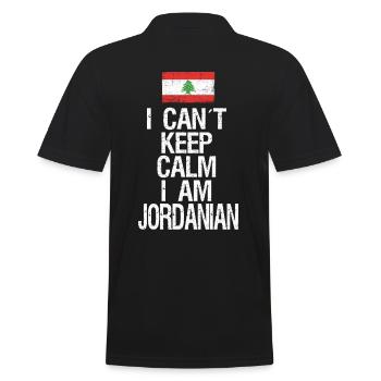 Je n’arrive pas à garder mon calme, je suis jordanien - Polo Homme - noir - Dos - Kai (181cm)