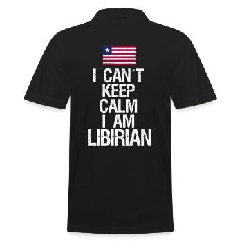 I can not Keep Calm I am Libyan - Men's Polo Shirt - black - Back - Kai (181cm)