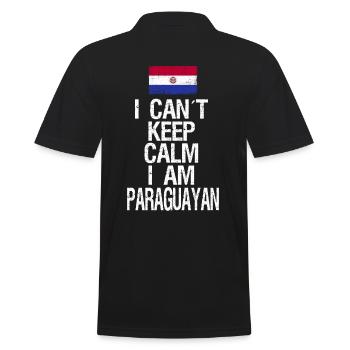 Je n’arrive pas à garder mon calme Je suis Paraguayen - Polo Homme - noir - Dos - Kai (181cm)