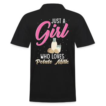 Dicton sur le lait de pomme de terre - Polo Homme - noir - Dos - Kai (181cm)