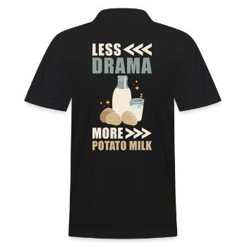 Dicton sur le lait de pomme de terre - Polo Homme - noir - Dos - Kai (181cm)