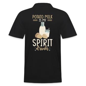 Dicton sur le lait de pomme de terre - Polo Homme - noir - Dos - Kai (181cm)