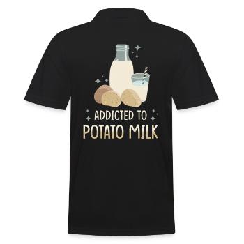 Dicton sur le lait de pomme de terre - Polo Homme - noir - Dos - Kai (181cm)
