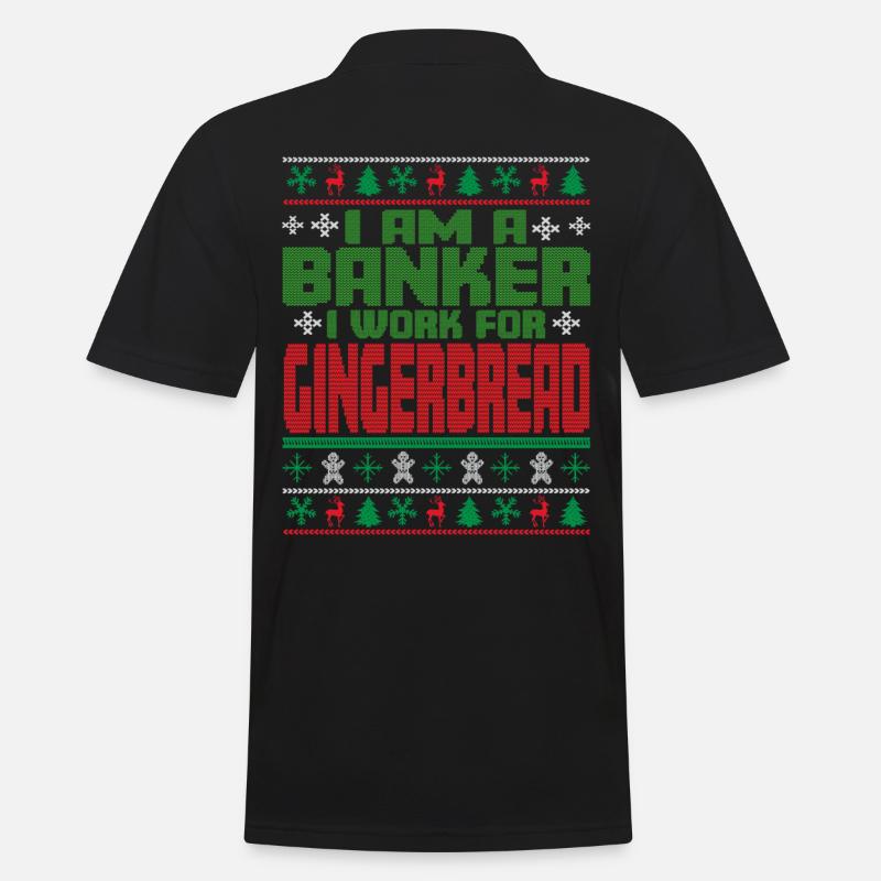 Citation de Noël du banquier - Polo Homme - noir