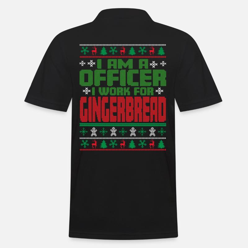 Offizier Weihnachten Spruch - Männer Poloshirt - Schwarz
