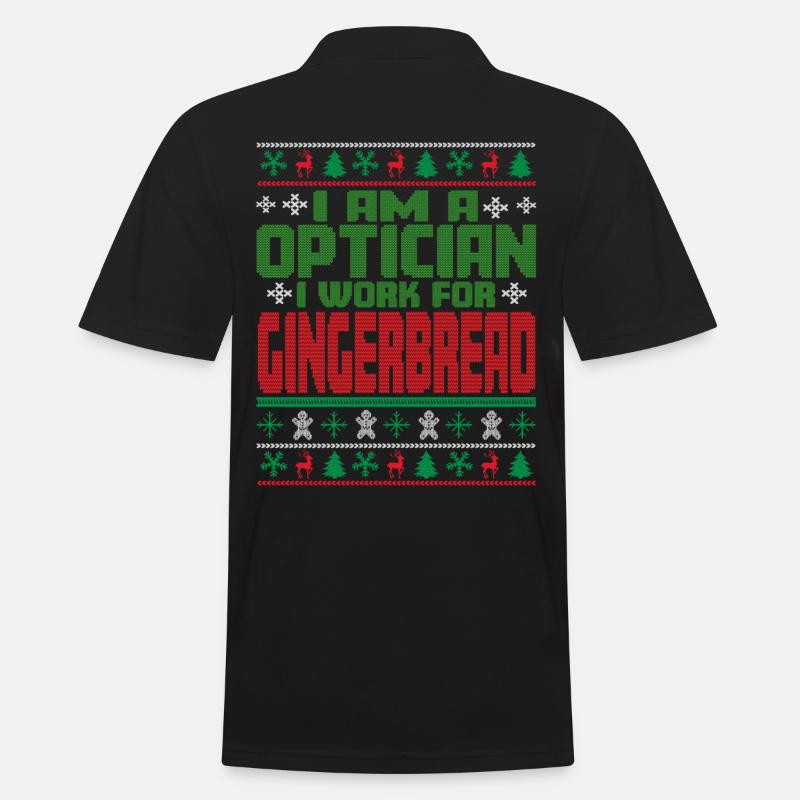 Optiker Weihnachten Spruch - Männer Poloshirt - Schwarz