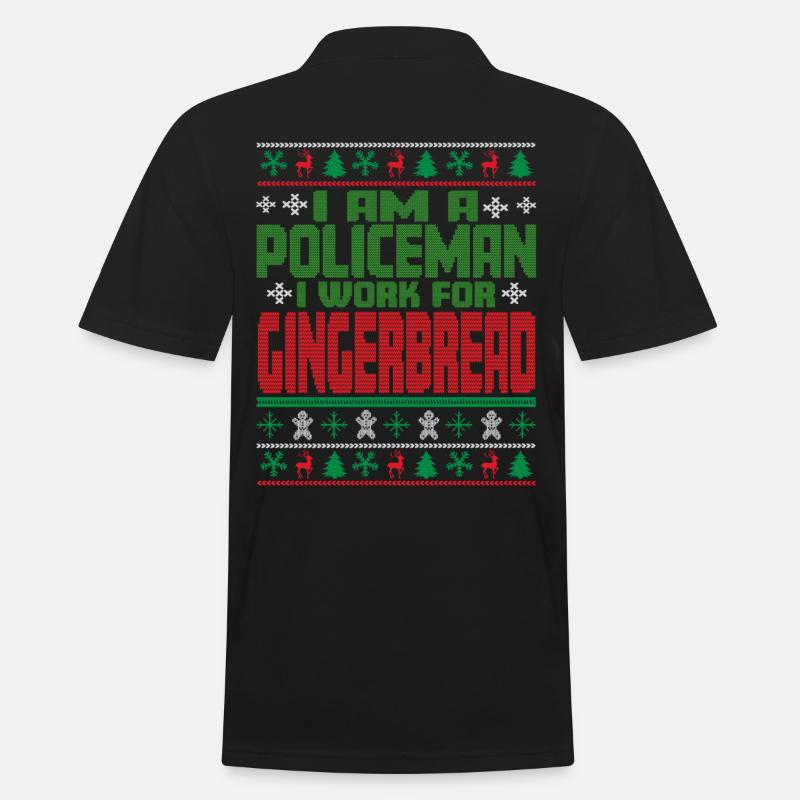 Citation de Noël du policier - Polo Homme - noir