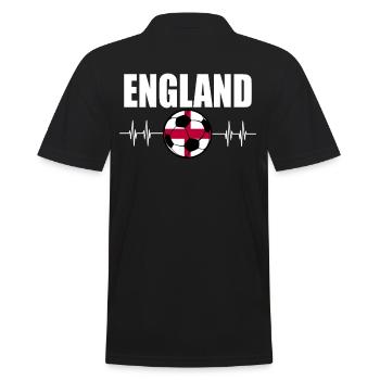 Angleterre de football - Polo Homme - noir - Dos - Kai (181cm)