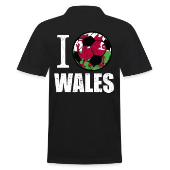 Pays de Galles de football - Polo Homme - noir - Dos - Kai (181cm)