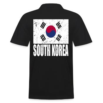 Drapeau de la Corée du Sud - Polo Homme - noir - Dos - Kai (181cm)