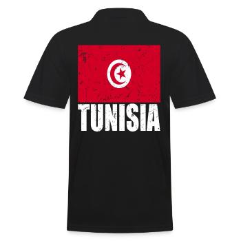 Drapeau de la Tunisie - Polo Homme - noir - Dos - Kai (181cm)