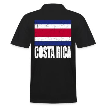 Drapeau du Costa Rica - Polo Homme - noir - Dos - Kai (181cm)
