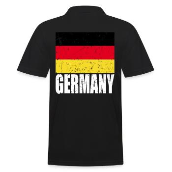 Germany Flag - Men's Polo Shirt - black - Back - Kai (181cm)