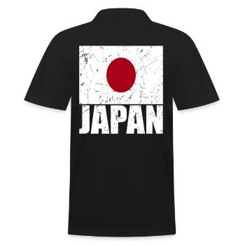 Drapeau du Japon - Polo Homme - noir - Dos - Kai (181cm)