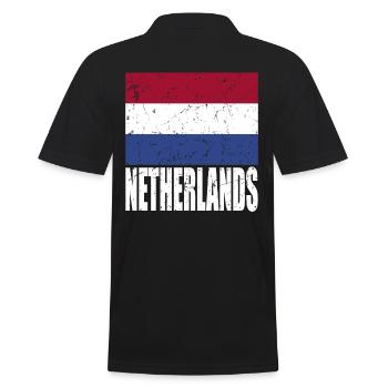 Drapeau des Pays-Bas - Polo Homme - noir - Dos - Kai (181cm)