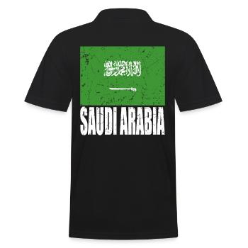 Drapeau de l’Arabie saoudite - Polo Homme - noir - Dos - Kai (181cm)