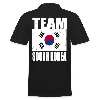 Équipe de Corée du Sud de football - Polo Homme - noir - Dos - Kai (181cm)