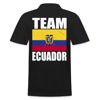 Team Ecuador Football - Men's Polo Shirt - black - Back - Kai (181cm)
