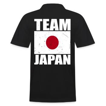 Team Japan Football - Men's Polo Shirt - black - Back - Kai (181cm)