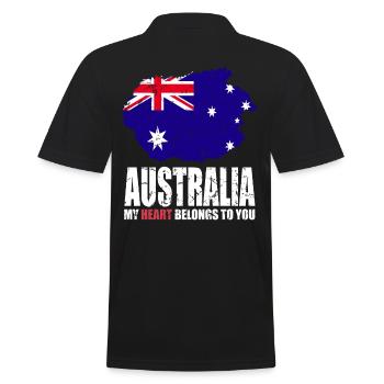Drapeau de l’Australie - Polo Homme - noir - Dos - Kai (181cm)