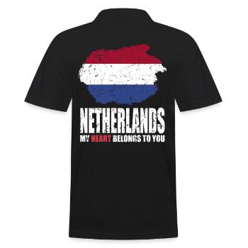 Drapeau des Pays-Bas - Polo Homme - noir - Dos - Kai (181cm)
