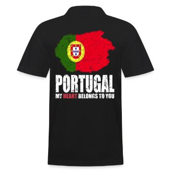 Drapeau du Portugal - Polo Homme - noir - Dos - Kai (181cm)