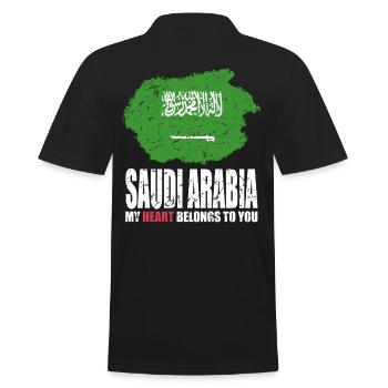 Drapeau de l’Arabie saoudite - Polo Homme - noir - Dos - Kai (181cm)
