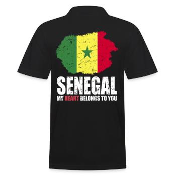 Drapeau du Sénégal - Polo Homme - noir - Dos - Kai (181cm)