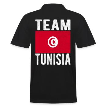Drapeau de la Tunisie - Polo Homme - noir - Dos - Kai (181cm)