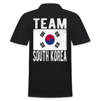 Drapeau de la Corée du Sud - Polo Homme - noir - Dos - Kai (181cm)