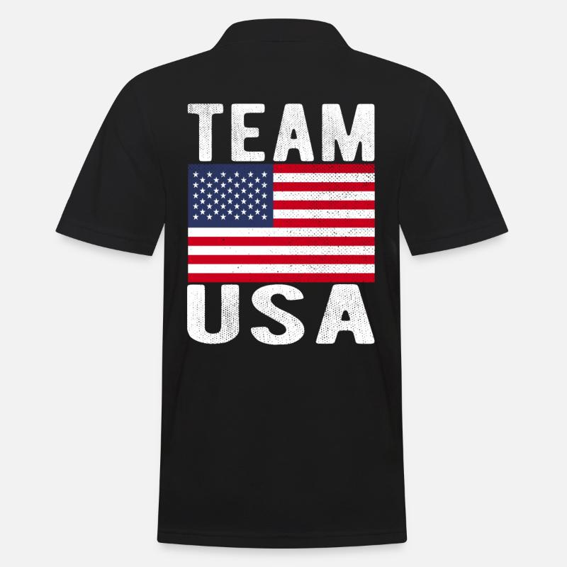 Drapeau de cerf - Polo Homme - noir