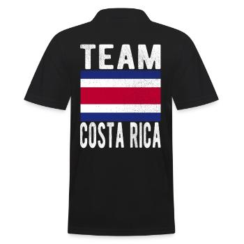 Drapeau du Costa Rica - Polo Homme - noir - Dos - Kai (181cm)