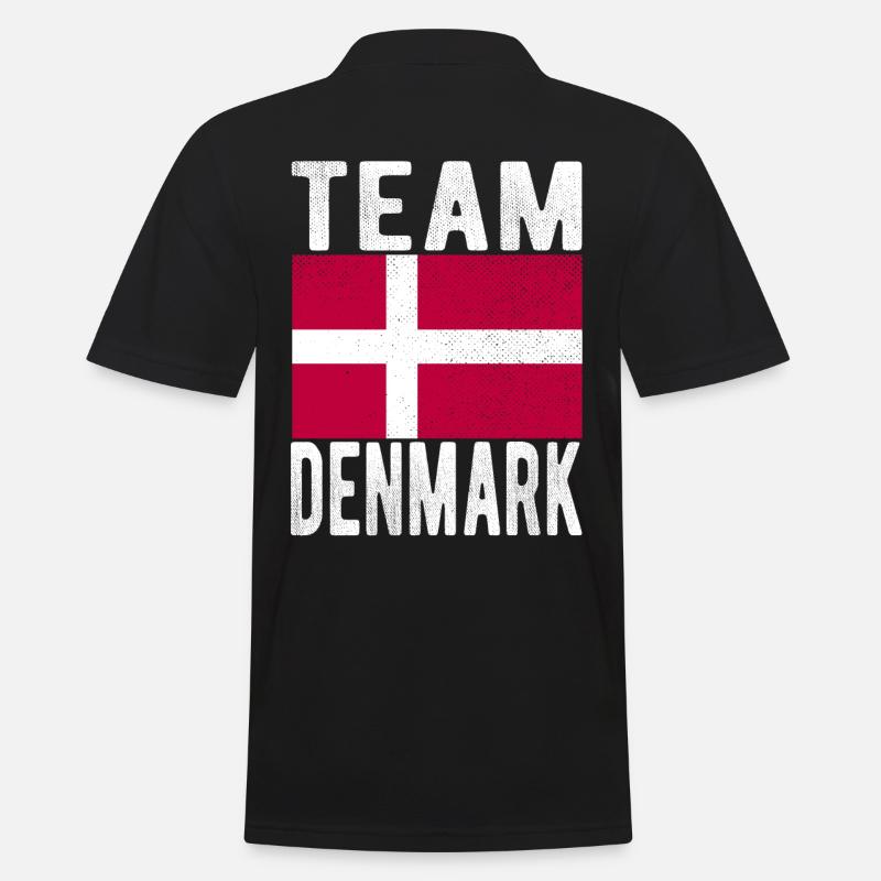 Drapeau du Danemark - Polo Homme - noir