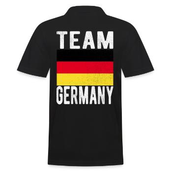 Germany Flag - Men's Polo Shirt - black - Back - Kai (181cm)