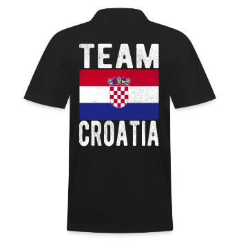 Drapeau de la Croatie - Polo Homme - noir - Dos - Kai (181cm)