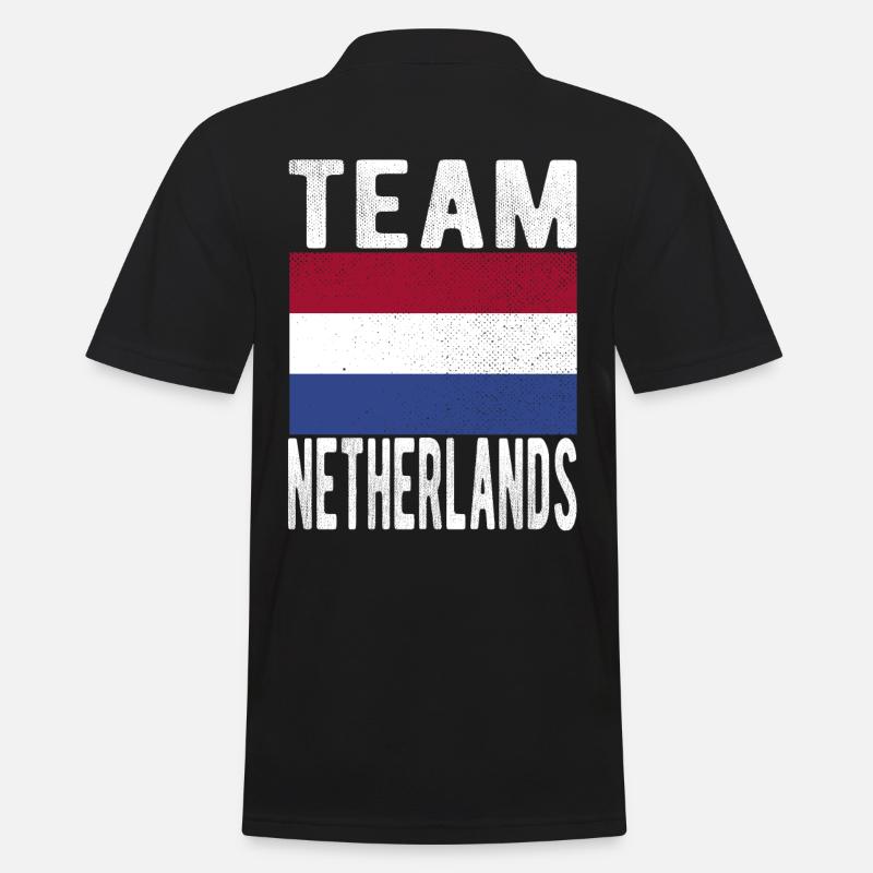Drapeau des Pays-Bas - Polo Homme - noir