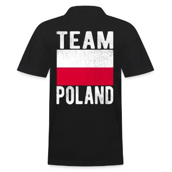 Drapeau de la Pologne - Polo Homme - noir - Dos - Kai (181cm)